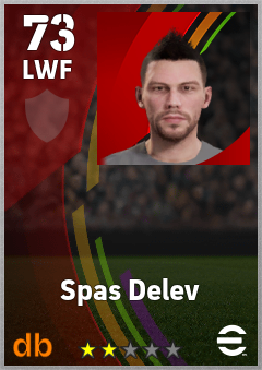 Spas Delev — LWF, OVR 73, MAX 73