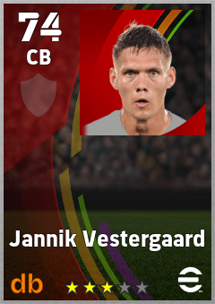 Jannik Vestergaard eFootball player card