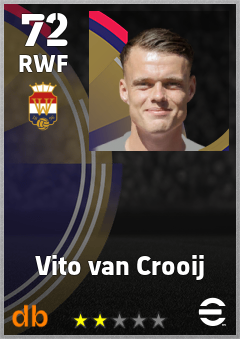 Vito van Crooij — RWF, OVR 72, MAX 72