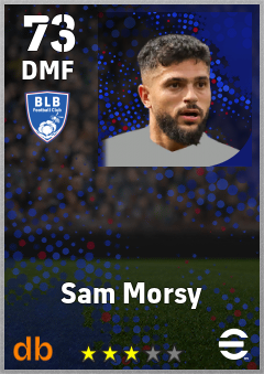 Sam Morsy — DMF, OVR 73, MAX 73
