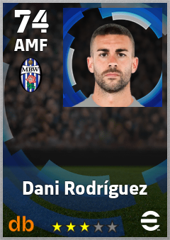 Dani Rodríguez — AMF, OVR 74, MAX 74