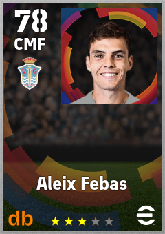 Aleix Febas — CMF, OVR 78, MAX 78