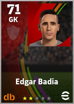 Edgar Badia eFootball player card