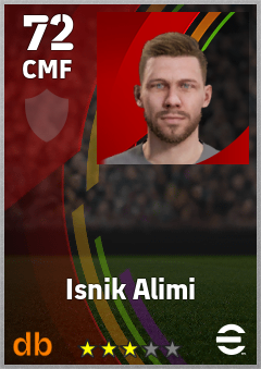 Isnik Alimi — CMF, OVR 72, MAX 72