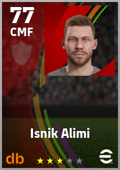 Isnik Alimi — CMF, OVR 77, MAX 77