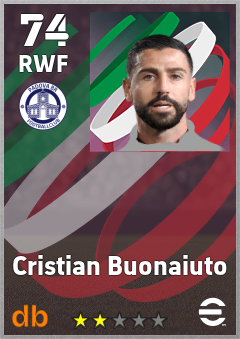 Cristian Buonaiuto — RWF, OVR 74, MAX 74