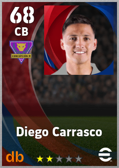 Diego Carrasco — CB, OVR 68, MAX 68