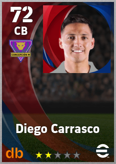 Diego Carrasco — CB, OVR 72, MAX 72