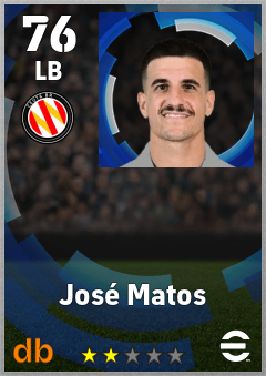 José Matos — LB, OVR 76, MAX 76