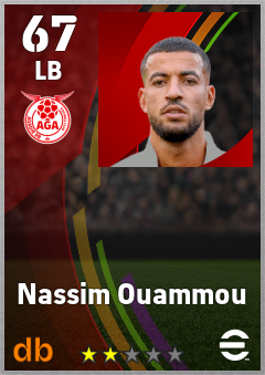 Nassim Ouammou — LB, OVR 67, MAX 67