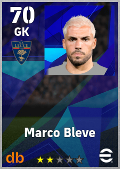 Marco Bleve — GK, OVR 70, MAX 70