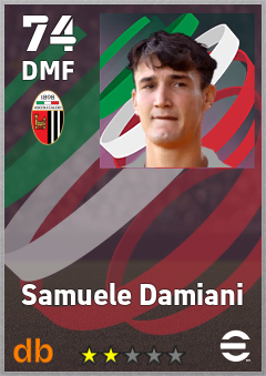Samuele Damiani — DMF, OVR 74, MAX 74