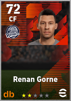 Renan Gorne — CF, OVR 72, MAX 72