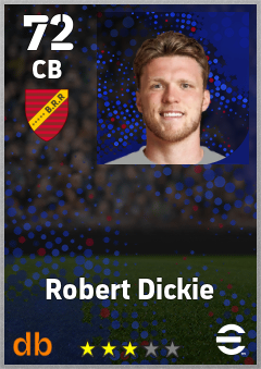 Robert Dickie — CB, OVR 72, MAX 72