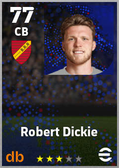 Robert Dickie — CB, OVR 77, MAX 77