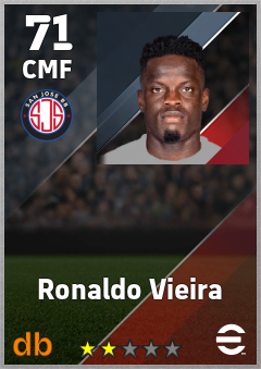 Ronaldo Vieira — CMF, OVR 71, MAX 71