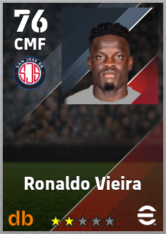 Ronaldo Vieira — CMF, OVR 76, MAX 76
