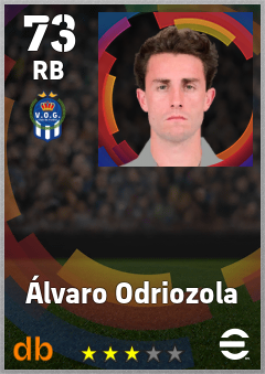 Álvaro Odriozola — RB, OVR 73, MAX 73