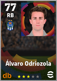Álvaro Odriozola — RB, OVR 77, MAX 77