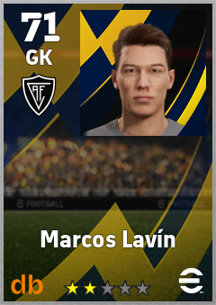 Marcos Lavín — GK, OVR 71, MAX 71