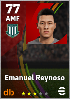 Emanuel Reynoso — AMF, OVR 77, MAX 77
