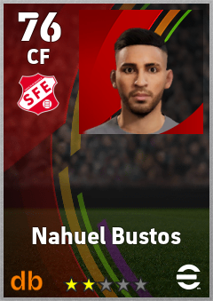 Nahuel Bustos — CF, OVR 76, MAX 76