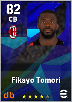 Fikayo Tomori — CB, OVR 82, MAX 90