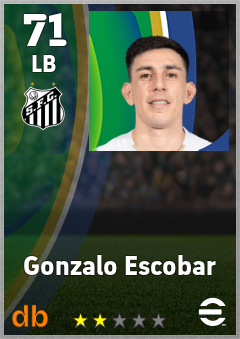 Gonzalo Escobar — LB, OVR 71, MAX 71