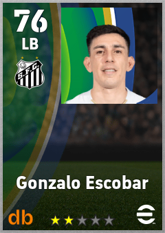 Gonzalo Escobar — LB, OVR 76, MAX 76