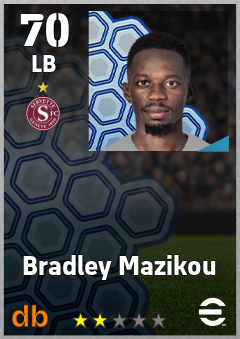 Bradley Mazikou — LB, OVR 70, MAX 70