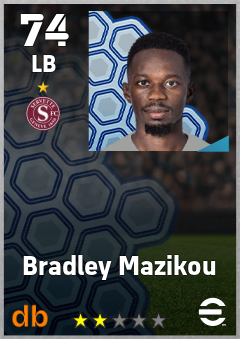 Bradley Mazikou — LB, OVR 74, MAX 74