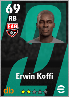 Erwin Koffi — RB, OVR 69, MAX 69