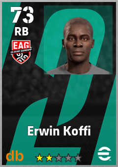 Erwin Koffi — RB, OVR 73, MAX 73