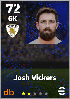 Josh Vickers — GK, OVR 72, MAX 72
