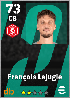 François Lajugie — CB, OVR 73, MAX 73