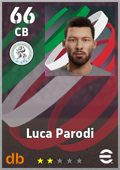 Luca Parodi — CB, OVR 66, MAX 66