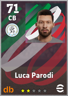 Luca Parodi — CB, OVR 71, MAX 71