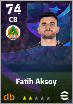 Fatih Aksoy — CB, OVR 74, MAX 74
