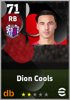 Dion Cools eFootball player card