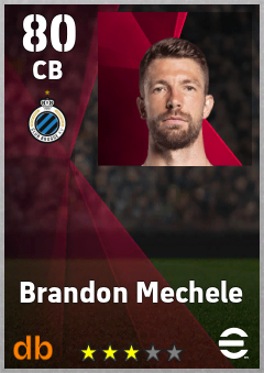 Brandon Mechele — CB, OVR 80, MAX 89