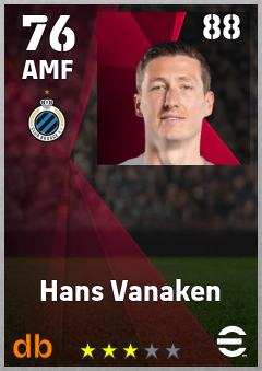 Hans Vanaken eFootball player card