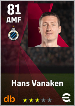 Hans Vanaken — AMF, OVR 81, MAX 88