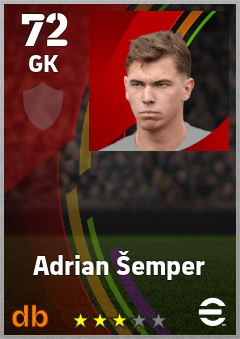 Adrian Šemper eFootball player card
