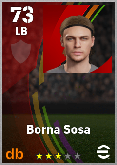 Borna Sosa eFootball player card