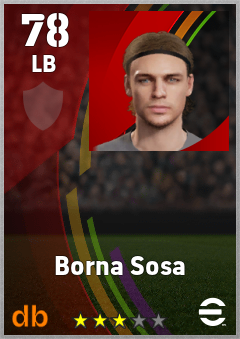 Borna Sosa — LB, OVR 78, MAX 78