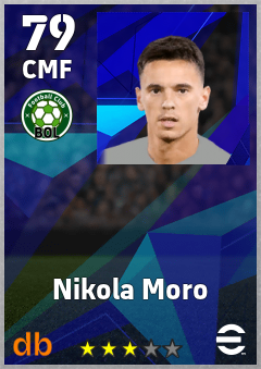 Nikola Moro — CMF, OVR 79, MAX 79