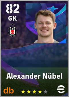 Alexander Nübel — GK, OVR 82, MAX 82