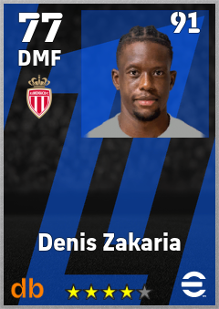 Denis Zakaria eFootball player card