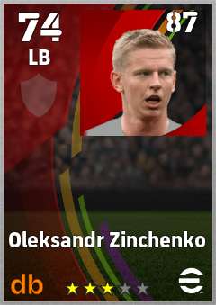 Oleksandr Zinchenko eFootball player card