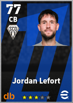 Jordan Lefort — CB, OVR 77, MAX 77